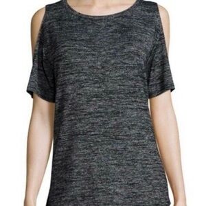 Rag & Bone Black and Gray Knit Top